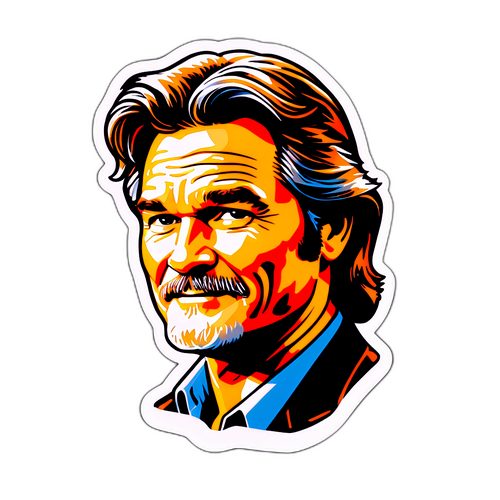 Vintage Film Plakat-Sticker av Kurt Russell