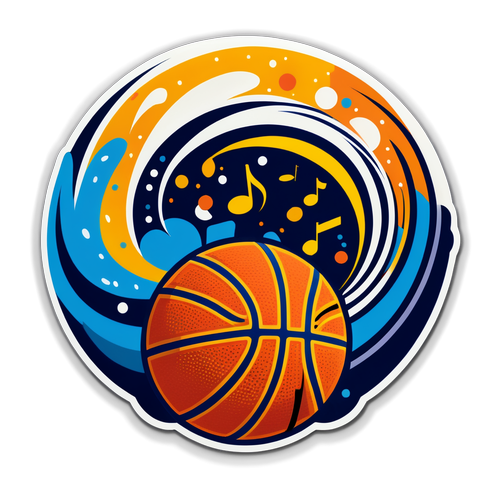 Sticker ng Jazz at Basketball