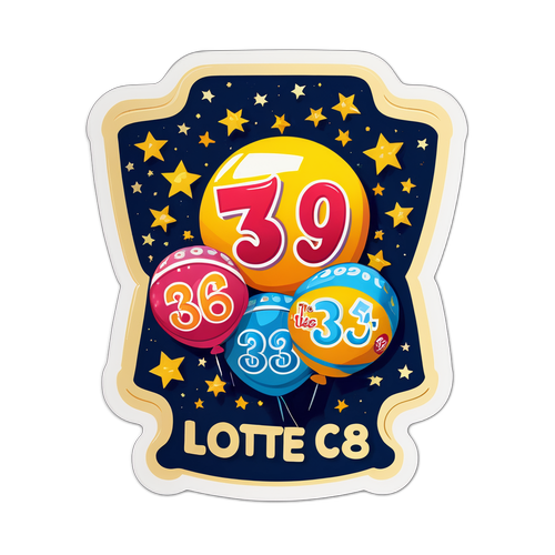 Desenho de Bilhete de Loteria Estilizado