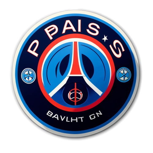 PSG:s logotyp med Manchester Citys skugga