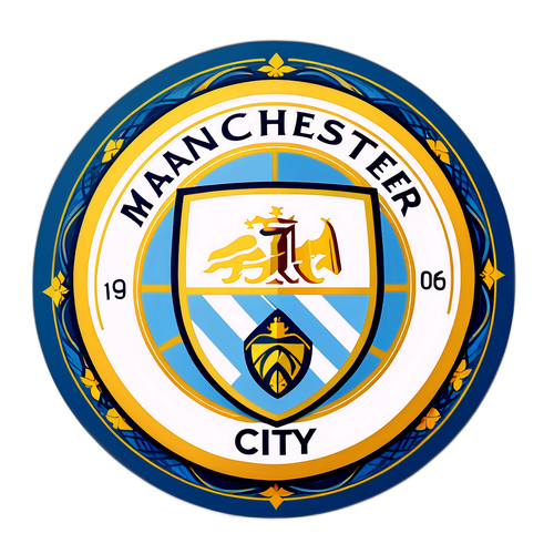 曼城足球俱樂部徽標貼紙