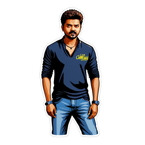 Stiker Bergaya Thalapathy Vijay