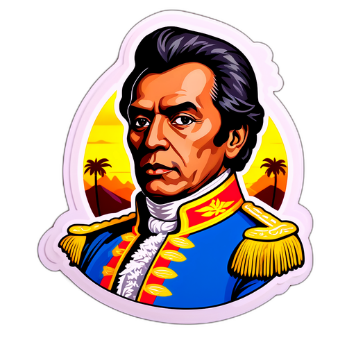 Bolívar en un Paisaje Natural