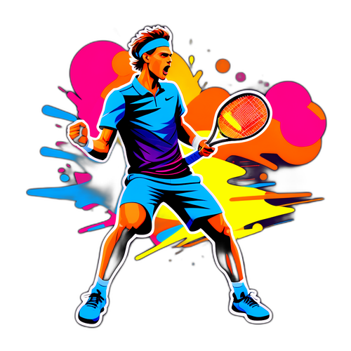 Dynamic na Pagkilos ni Jannik Sinner sa Tennis