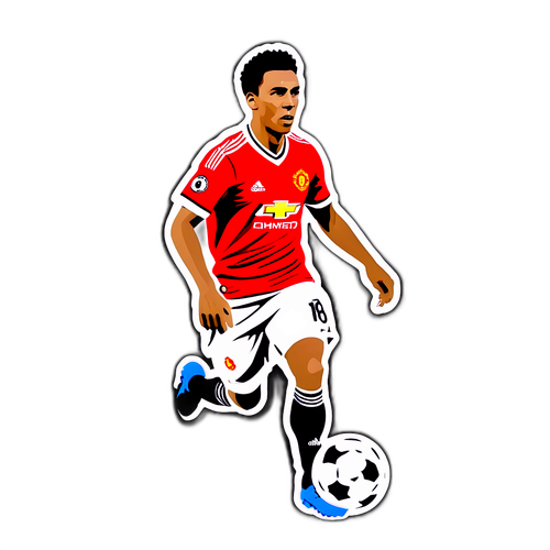 Sticker dedicat echipei Manchester United