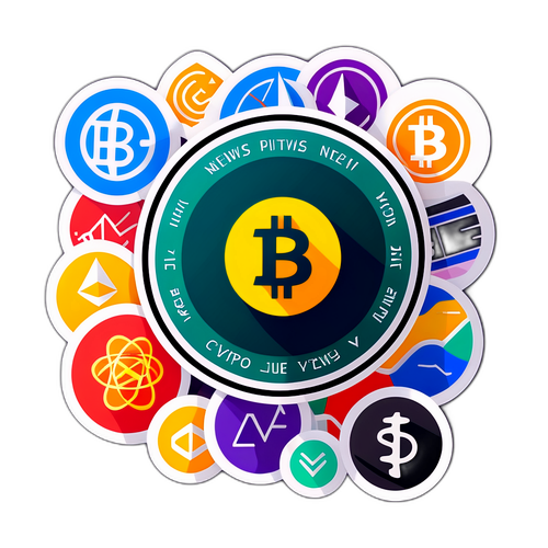 Kreativer Sticker für Krypto-Nachrichten