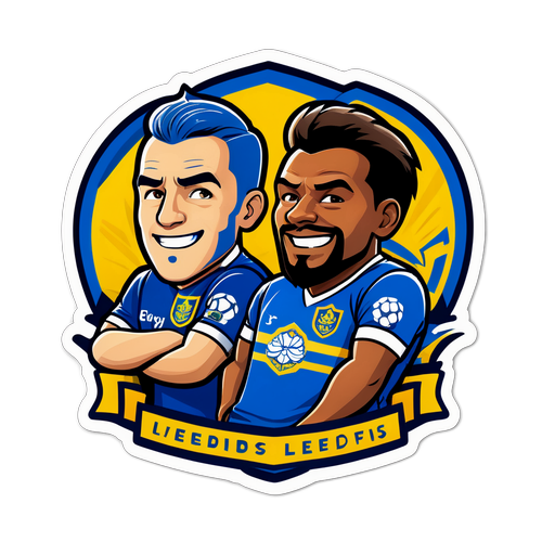 Dynamisk rivalitetsklistremerke inspirert av Leeds og Everton