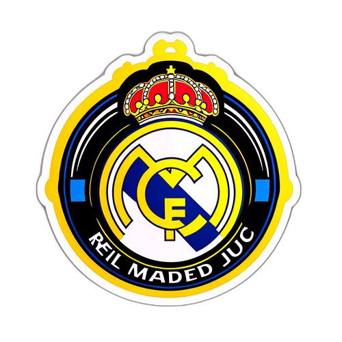레알 마드리드와 유벤투스 로고 결합 스티커