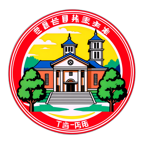 東北大学キャンパス風景のアートスタイルデザイン