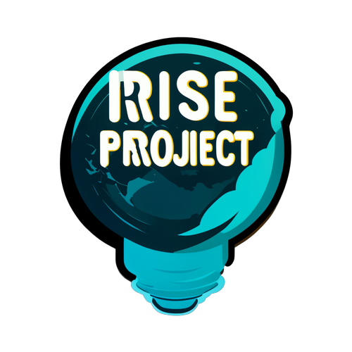 Sticker cu logo-ul Rise Project