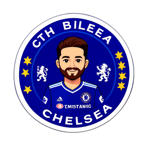 첼시 아이코닉 블루 유니폼 스티커