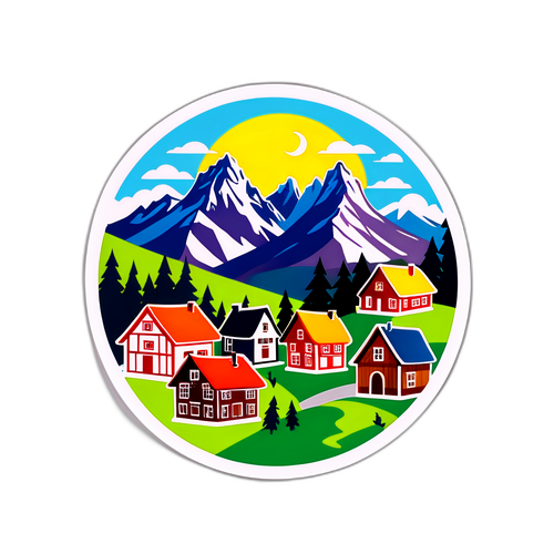 Reiseaufkleber von Werfenweng