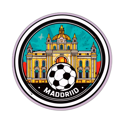 Stiker Nostalgia Landmark Madrid