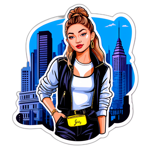Adesivo Divertente di Gigi Hadid