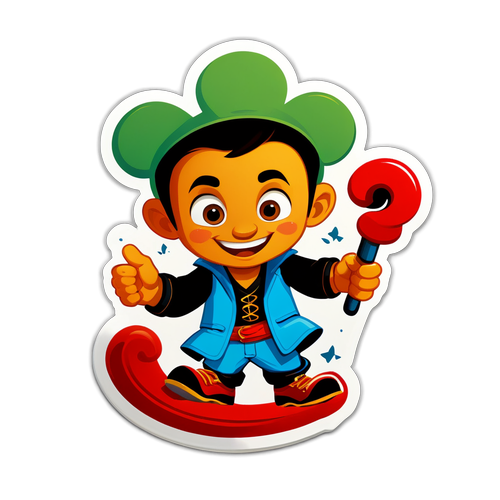 Sticker Ceria Lucky Baskhar