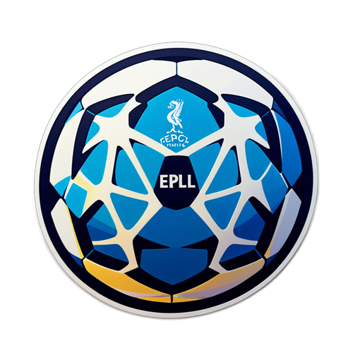 EPL 로고와 축구공이 결합된 스티커