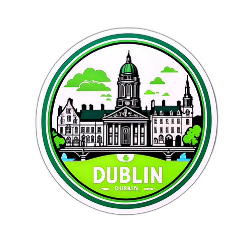 Stickers przedstawiające Dublin