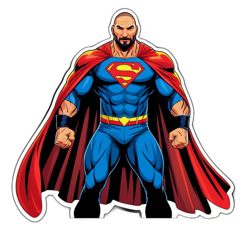 Sticker de super-héros inspiré par Dave Bautista