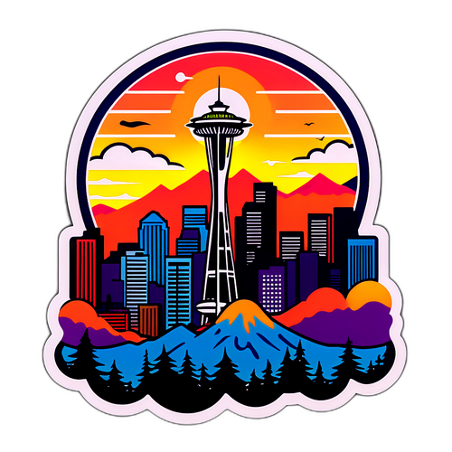 Seattle híres sziluettje