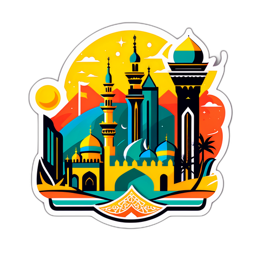 Stiker Perayaan Budaya Arab Saudi