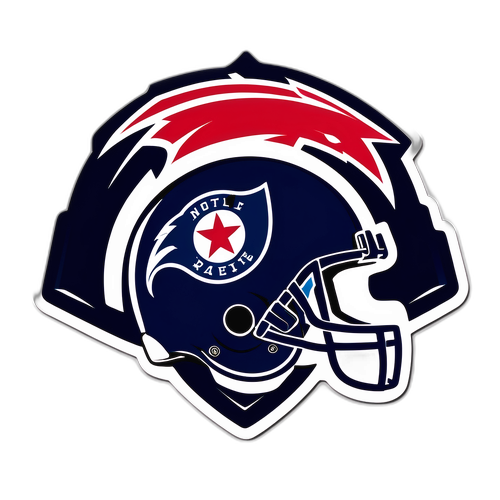 NFL 팀 로고와 축구공을 결합한 스티커