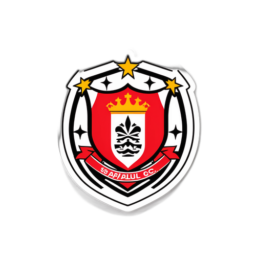 Sticker Minimalista con el Escudo del São Paulo FC