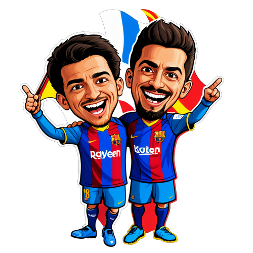 Stiker Mesra Peminat Espanyol dan Barcelona