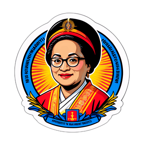 Stiker Tematik Sejarah Megawati Hangestri Pertiwi