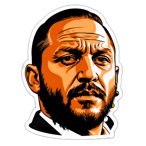 En djärv och konstnärlig representation av Tom Hardy