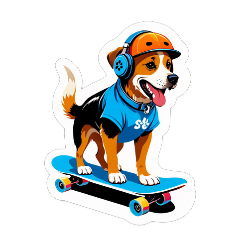 Ce Chien en Skateboard Va Vous Rendre Heureux ! Découvrez des Figures Épatantes qui Vous Éblouiront !