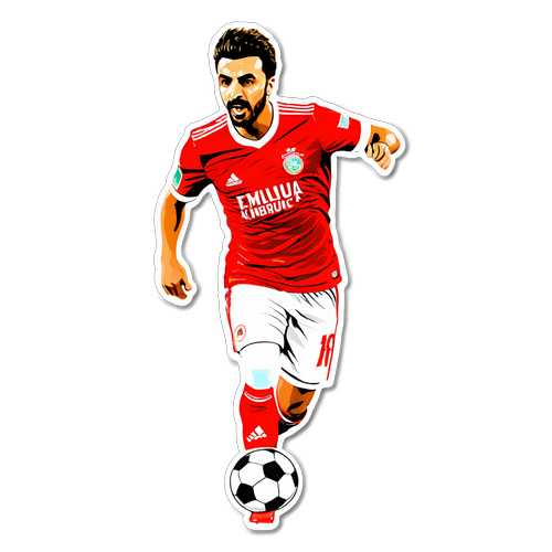 Kerem Aktürkoğlu'nun Futbol Mükemmelliği: Benfica Logolu Şık Sticker Tasarımı!