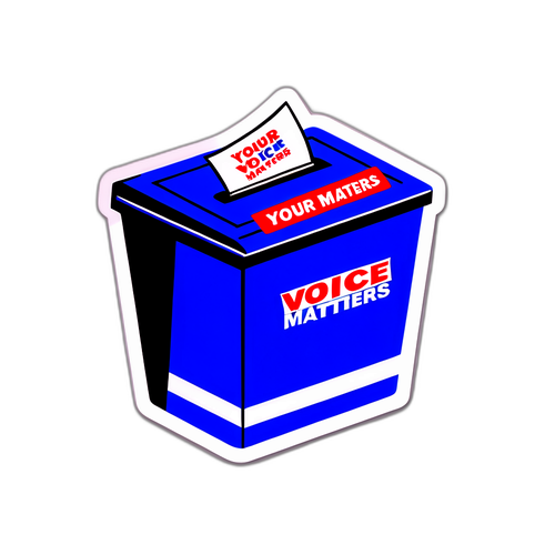 Pegatina que facilita el proceso electoral