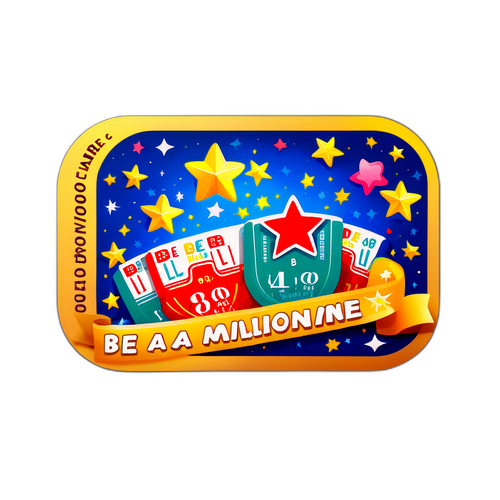 Legyél milliomos: lottószelvény nyereményekkel és csillagokkal