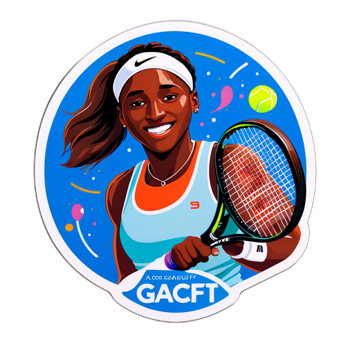 Mahusay na Sticker para kay Coco Gauff
