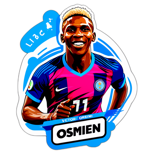 Victor Osimhen'in Başarılarını Kutlayan Sticker