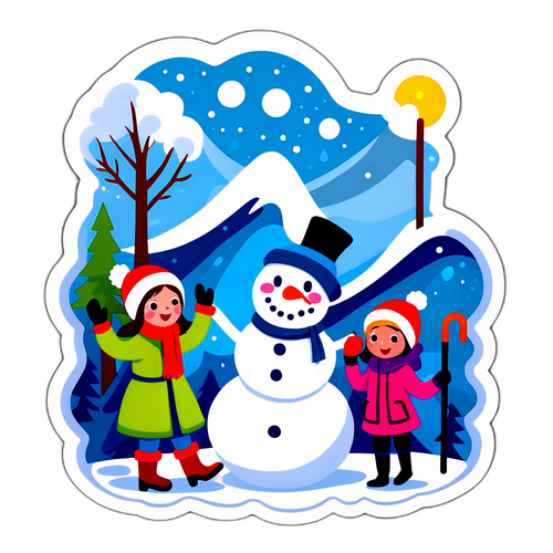 Whimsical Winter Wonderland Sticker