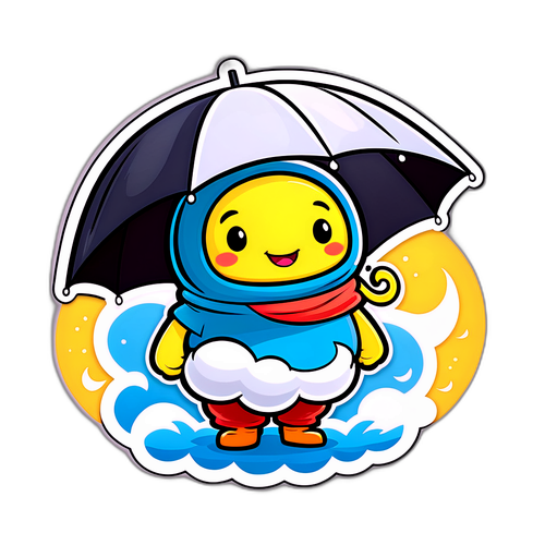 Masayang Typhoon na Sticker