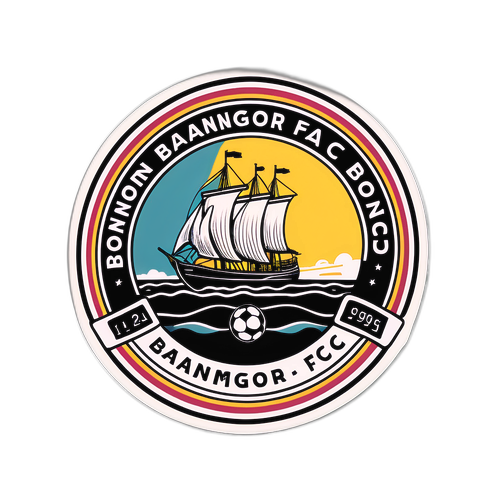 Sticker ya Kumbukumbu ya Historia ya Bangor FC