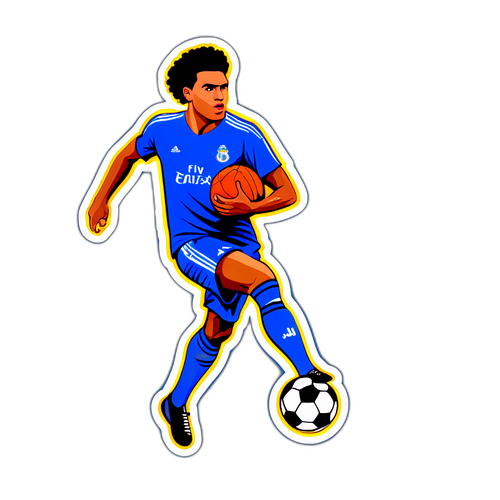 Dinamik Futbolcu Sticker Tasarımı