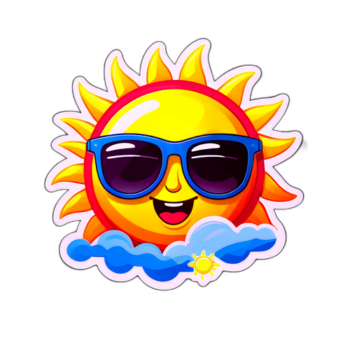 पटना में धूप का आनंद लेते हुए कार्टून सूरज