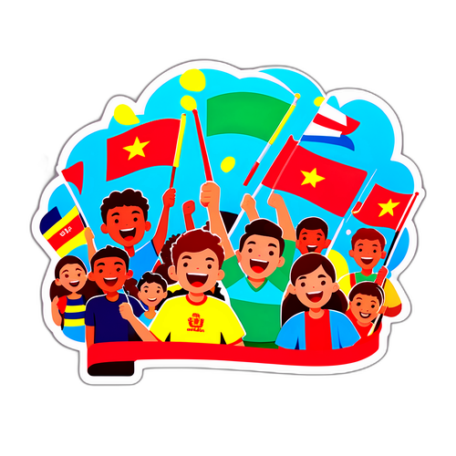 Masyarakat Ceria di Pertandingan Sepak Bola