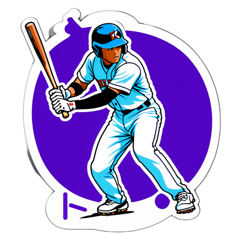 岡本和真のバッティングフォームのステッカー