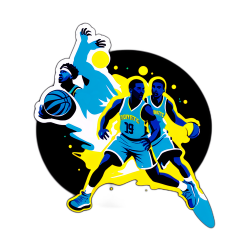 Autocollant en hommage au basketball