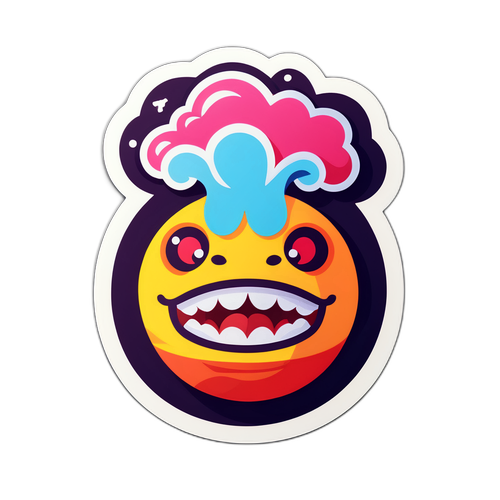 Patlayan Mutluluk Sticker