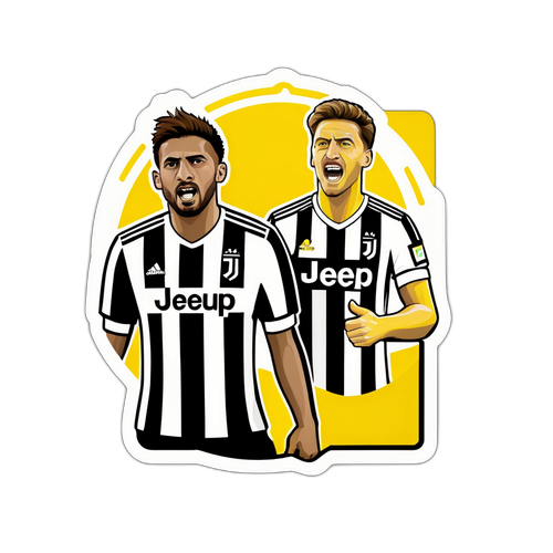 สติ๊กเกอร์การแข่งขันยูเวนตุส vs ดอร์ทมุนด์