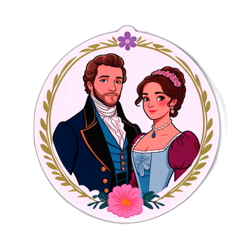 En lekfull klistermärke för Bridgerton Säsong 5