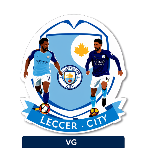 Sticker Leicester vs Man City