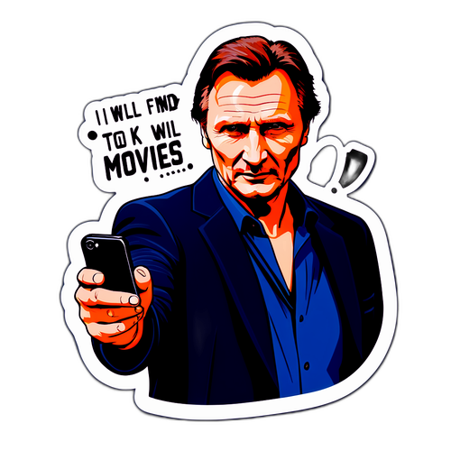 Liam Neeson w dramatycznej pozie
