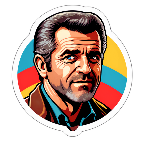 Vintage Mel Gibson Sticker