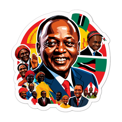 Sticker ya Kiongozi Charismatic Uhuru Kenyatta
